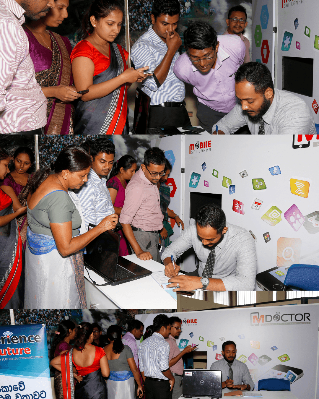 A lively event scene with participants and presenters together.